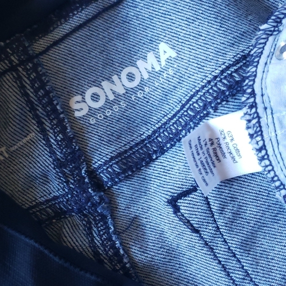 Sonoma 8 denim stretch maternity bermuda shorts - Picture 4 of 4